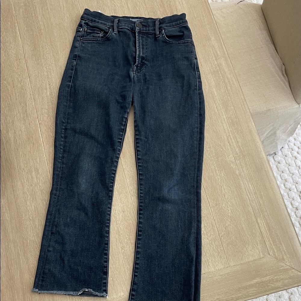 MOTHER Dark Indigo Straight Leg Jeans